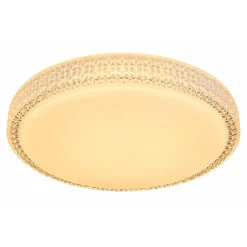 Flector LED-Deckenleuchte Clarice mit Kristallrand