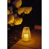 Best Flector Solarlaterne Bamboo Candlelight inkl Flackereffekt
