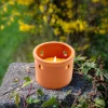 Sale Flower Power Citronellakerze TERRA mit Loch 9,7 x 6 cm