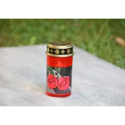 Flower Power LED Outdoor Grablampe mit Dorn TUMBA RED 7 x 13 cm Kunststoff