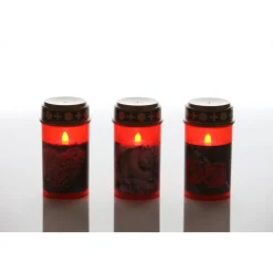 Flower Power LED Outdoor Grablampe mit Dorn TUMBA RED 7 x 13 cm Kunststoff