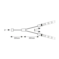 Outlet Paulmann FN MaxLED Y-Splitter 30 cm weissKunststoff