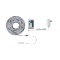 Outlet Paulmann FN SimpLED Strip Set 5m Motion RGB 10W230/12V DC Weiss Kunststoff
