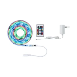 Outlet Paulmann FN SimpLED Strip Set 5m Motion RGB 10W230/12V DC Weiss Kunststoff