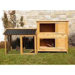 Clearance Freigehege Appartment Pro 115 x 90 x 85 cm braun