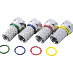 Online Schwaiger F-Stecker 7mm 4Stück Farbringe