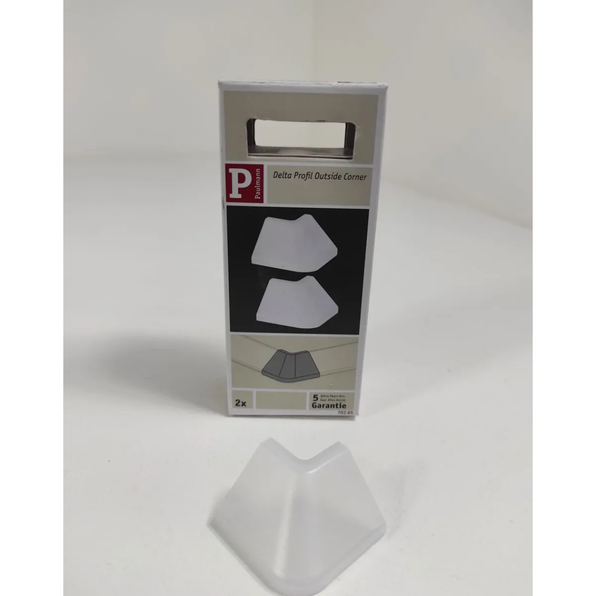 Hot Paulmann Function Delta Profil Outside Corner 2erPack Satin Kunststoff