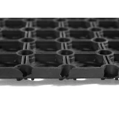 Hot Fussmatte Gummiring 80x120cm offenschwarz