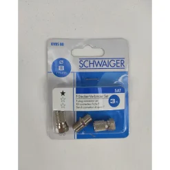 Online Schwaiger F-Verbinder Set f. 8 mm 2xF-St/1xF-Verb.