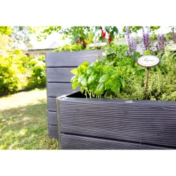 New Garantia Hochbeet-System Ergo Quadro anthrazit Größe S