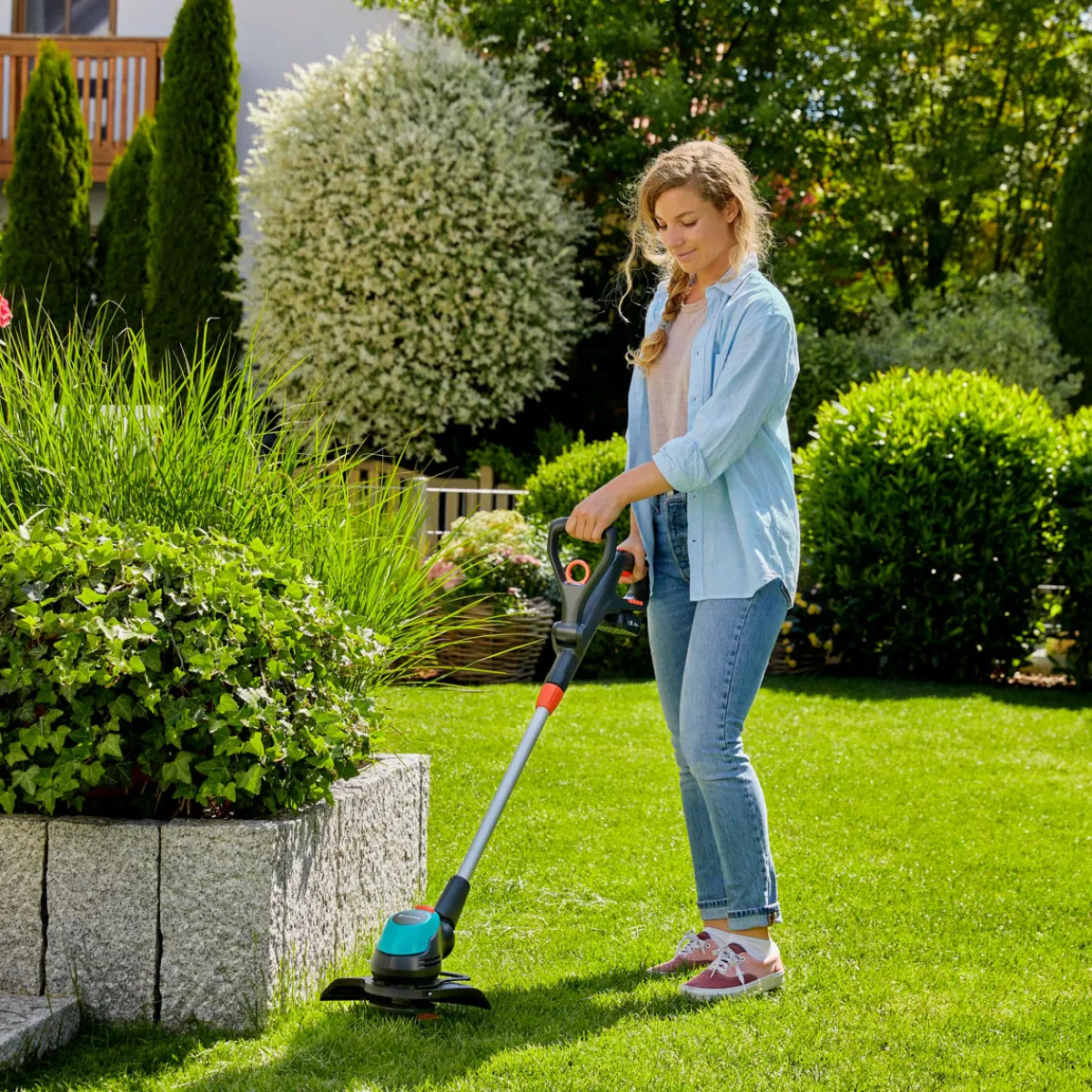 Discount Gardena Akku-Rasentrimmer EasyCut 23/18V P4A Solo
