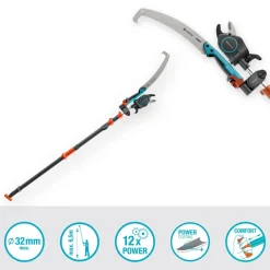 New Gardena Baum- und Strauchschneider StarCut Pro L Set mit Säge und Adapter