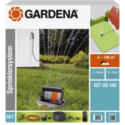 Discount Gardena Sprinklersystem Komplett-Set OS 140 mit Versenk-Viereckregner