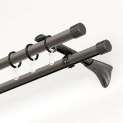 Online Gardinia Gardinenstange Chicago mit Innenlauf Durchmesser 16 mm 160 cm titan