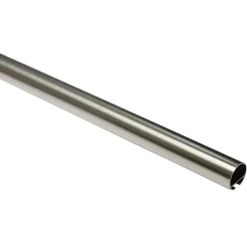 Clearance Gardinia Gardinenstange Windsor mit Innenlauf Durchmesser 16 mm 160 cm Edelstahl-Optik