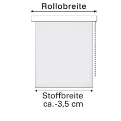 Hot Gardinia Thermo-Rollo crema 102x160 cm