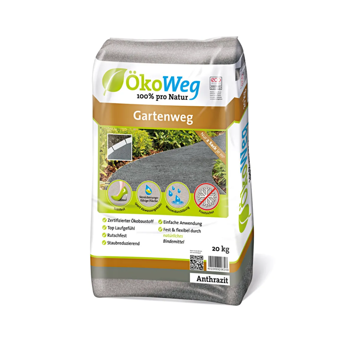 Hot Gartenweg Anthrazit 20 kg