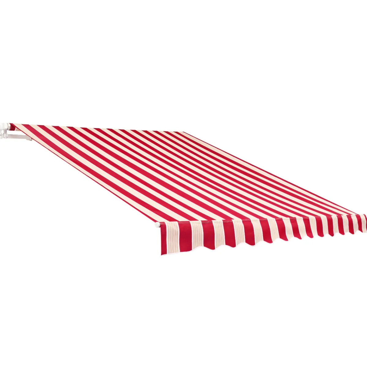 Clearance Gelenkarmmarkise Nizza rot-weiss 300 x cm