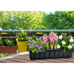 Sale Geli Blumenkasten Aqua-Green plus braun 80 cm
