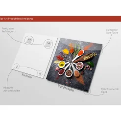 Clearance Pro-Art Glas-Art Spicery I 50 x 50 Glasbild