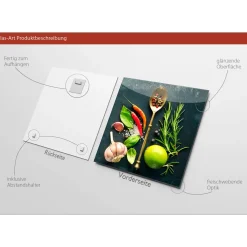 Best Pro-Art Glas-Art Vintage Herbage III 30 x 30 Glasbild