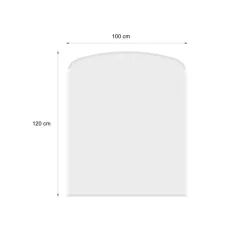 Discount Valo Glasbodenplatte, Stärke 8mm, 100x120cm, Segment