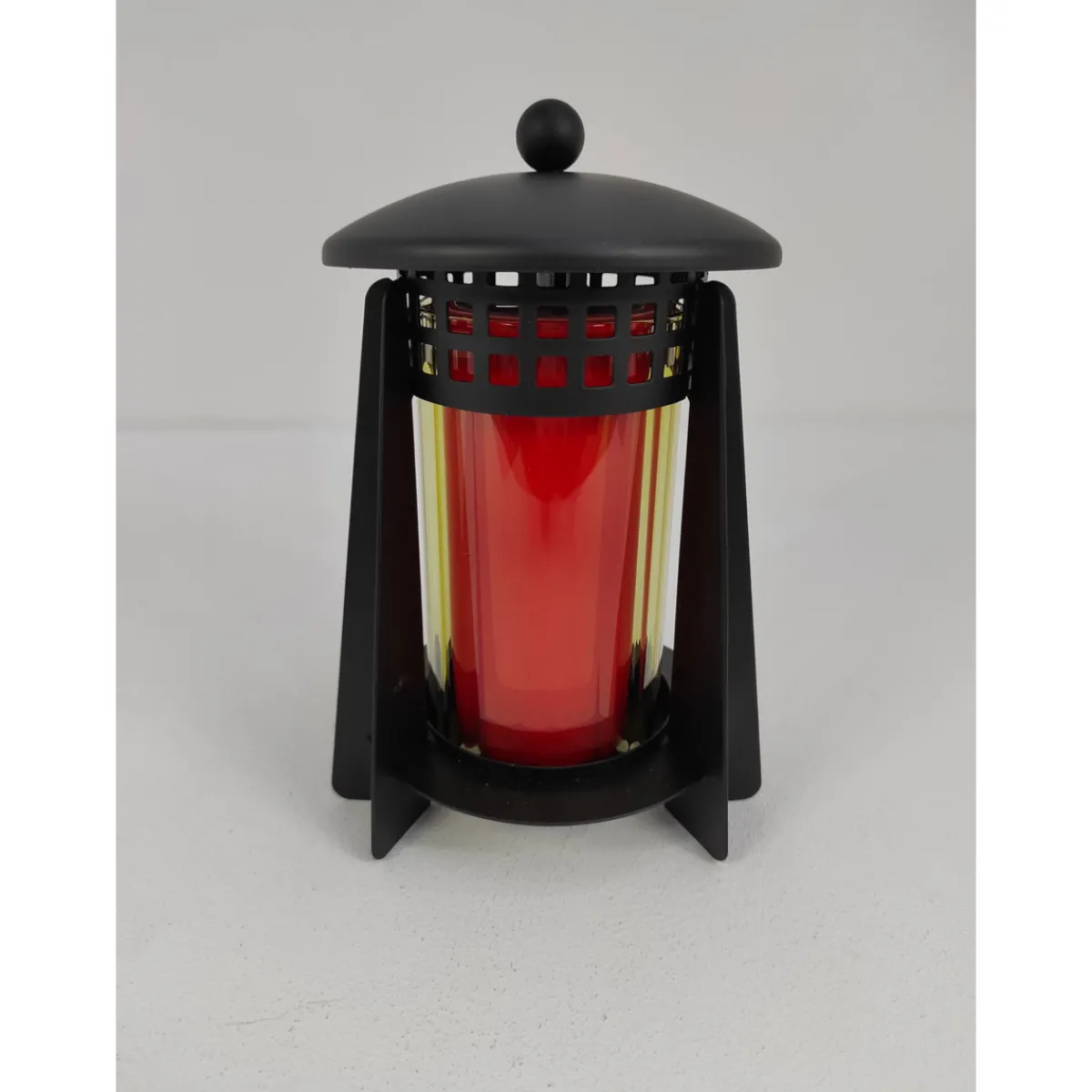 Discount Grablaterne Metall schwarz klares Glas