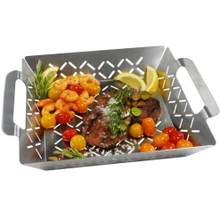 New Steuber Grillkorb groß 35 x 29,5 x 6,5 cm