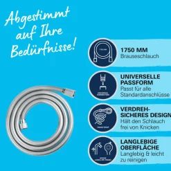 Online Grohe Brauseschlauch „VitalioFlex Comfort“, chrom, 1,75 m