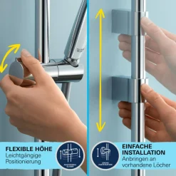 Discount Grohe Brausestangenset Vitalio Comfort 110 2 Strahlarten (Rain, Jet)