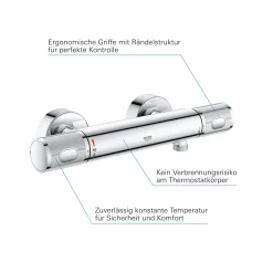 Clearance Grohe Brausethermostat Precision Feel chrom 31,3 cm