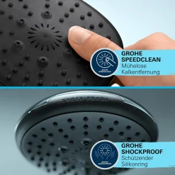 Clearance Grohe Duschsystem Vitalio Comfort 250 Flex mit Umstellung für die Wandmontage