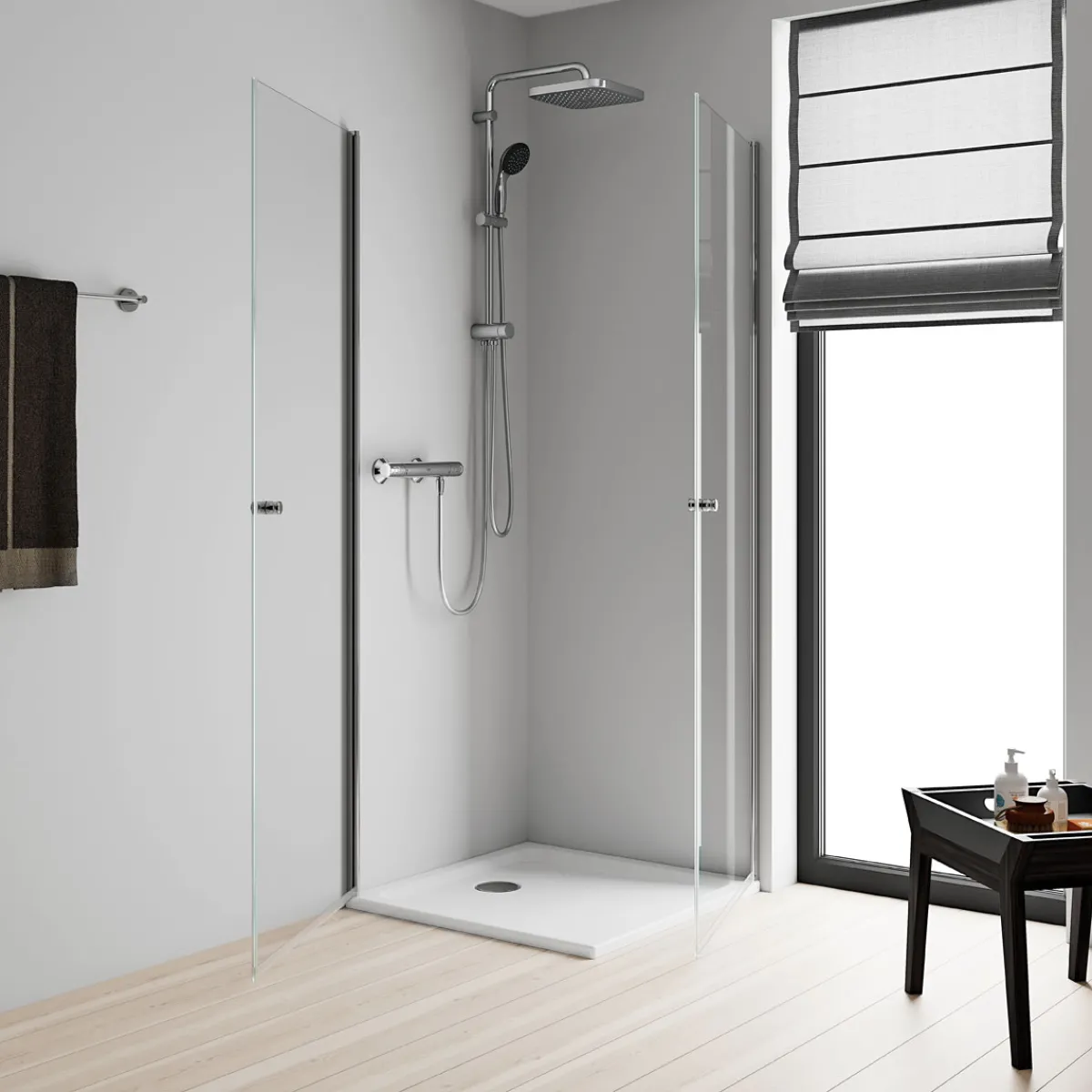 Hot Grohe Duschsystem Vitalio Start System 250 Cube Flex