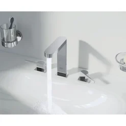 New Grohe Halter mit Glas Essentials silber 10,6 x 9,9 cm