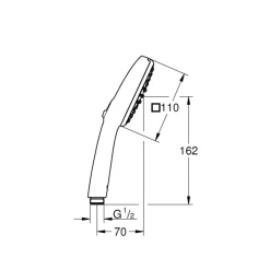 Online Grohe Handbrause Vitalio Comfort 110 2 Strahlarten