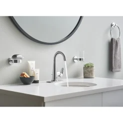 Outlet Grohe Handtuchring Essentials silber Durchmesser 18 cm