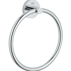 Outlet Grohe Handtuchring Essentials silber Durchmesser 18 cm
