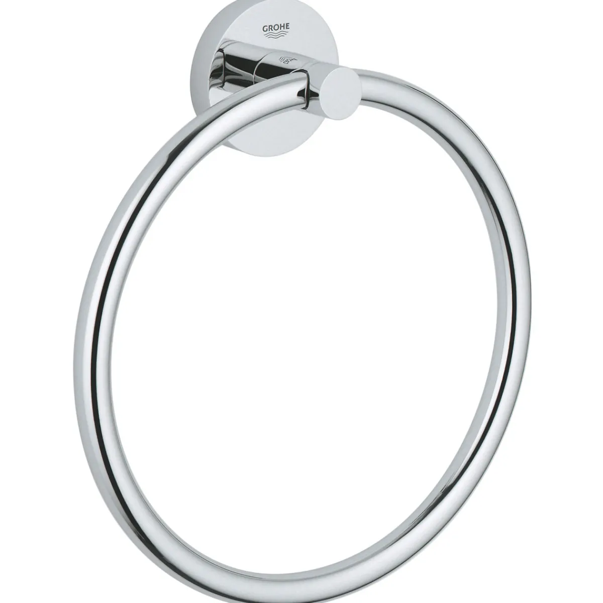 Outlet Grohe Handtuchring Essentials silber Durchmesser 18 cm