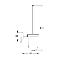 Best Grohe Toilettenbürstengarnitur Cosmopolitan chrom