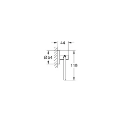 Outlet Grohe WC-Papierhalter matt schwarz