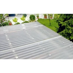 Clearance gutta PVC Wellplatte Prisma klar 200 x 90 cm