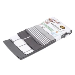 Best Gözze Geschirrtücher 100% Baumwolle 4er Pack 50x70cm anthrazit