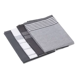Best Gözze Geschirrtücher 100% Baumwolle 4er Pack 50x70cm anthrazit