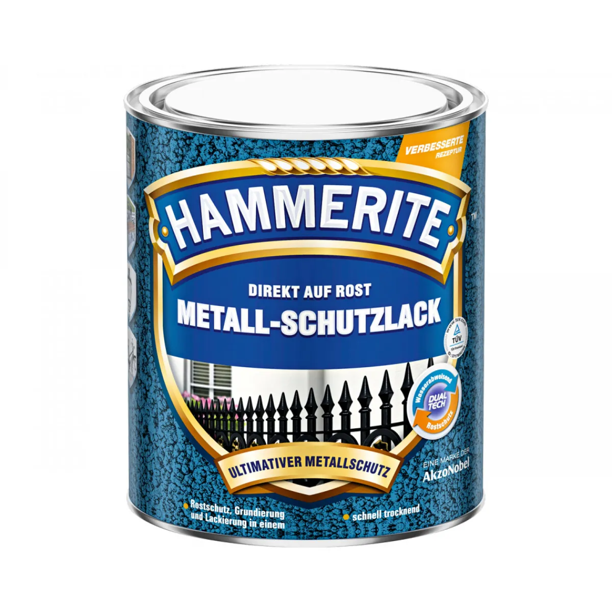 New Hammerite Metallschutzlack braun glanz 750 ml