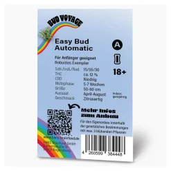 New Bud Voyage Hanfsamen BudVoyage Hippie Hanf- EasyBud Auto, 3 Samen
