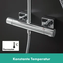 New Hansgrohe Duschsystem Vernis Shape mit Thermostat chrom