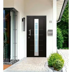 Best Haustür Kunststoff T84 anthrazit 100 x 210 cm Anschlag rechts