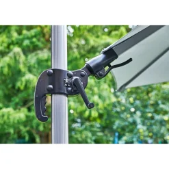 New Haveson Ampelschirm Catania 300 cm silbermetallic