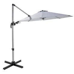 New Haveson Ampelschirm Catania 300 cm silbermetallic