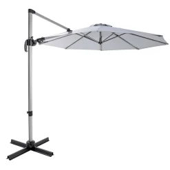 New Haveson Ampelschirm Catania 300 cm silbermetallic